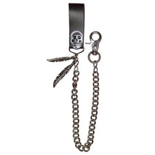 Schädel & Federn Leder