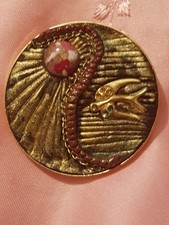 Design Brosche, vintage Unikat Handarbeit.