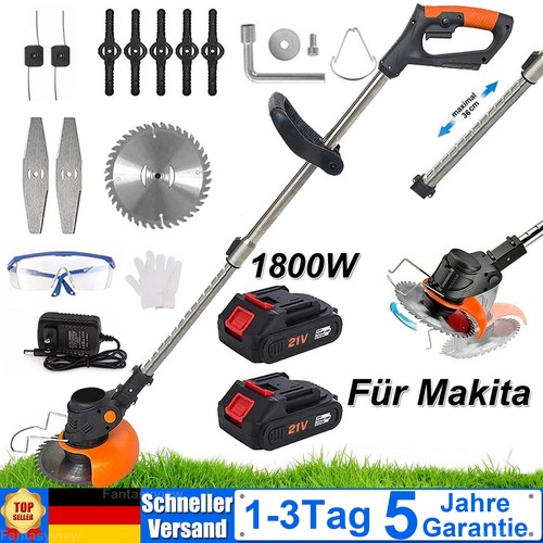 1800w akku rasentrimmer mit - akku,