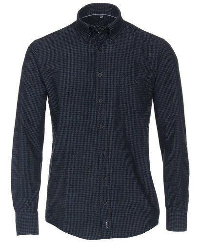Langarmhemd dunkelblau blau