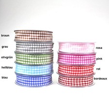 25m Dekoband 25mm kariert