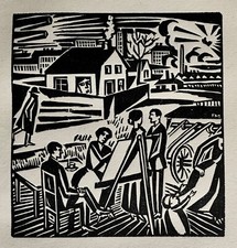 PAINTER AT EASEL FRANS