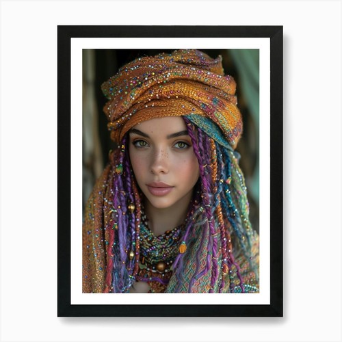 Bohemian girl kunstdruck - 2,
