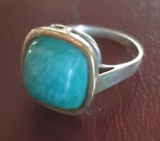 Vintage Amazonit Ring aus