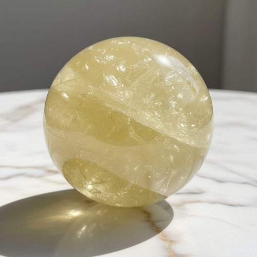 Citrin kugel 5cm edelstein - citrin,