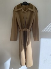 Vintage Camel Wool Coat Belted