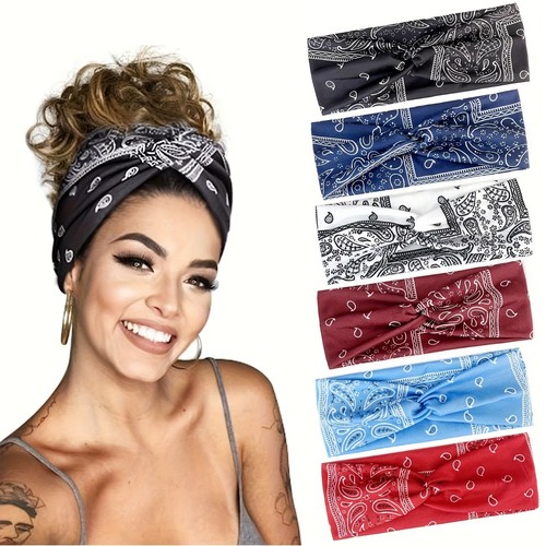 Stirnband damen paisley - stirnband,