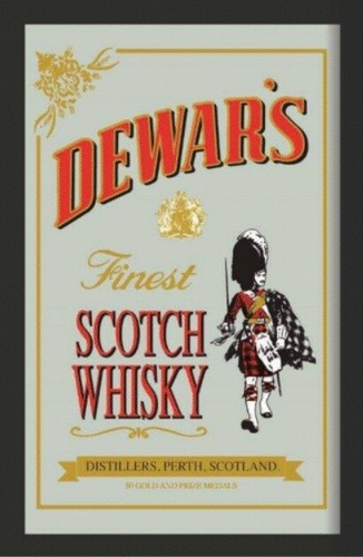 Dewards whiskey spiegel mirror - whiskey,
