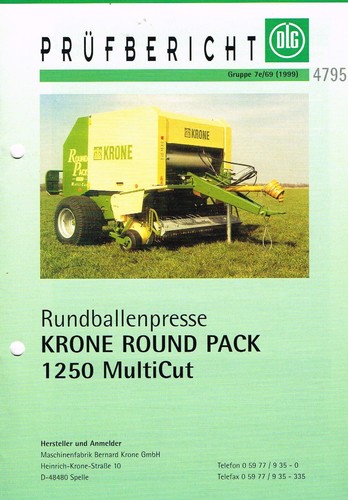 Krone rundballenpresse round - krone,