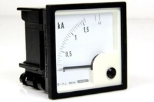 WEIGEL EQ 72 analog Ampermeter Amper Messgerät Einbaumessgerät 0 3,2 kA
