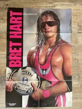 BRET THE HITMAN HART- Vintage Poster aus WWF/WWE/WCW MAGAZIN