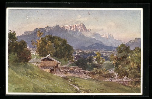 Künstler edward theodore - künstler-ak,