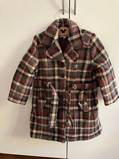 Donaldson Mantel 100% Schurwolle Mädchen 116 6 Jahre kariert  kaum getragen