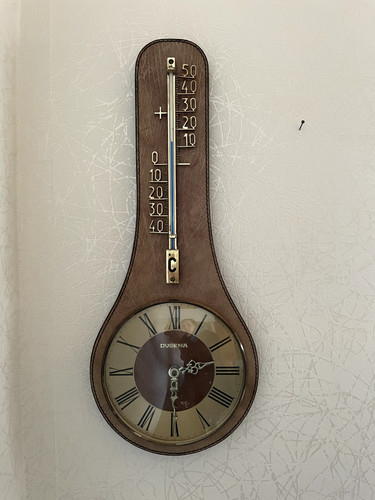 Wanduhr mit thermometer von - mit,