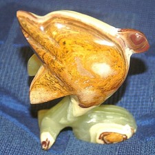 Deko Tierfigur Delphin - Delfin aus Onyx Marmor Stein Figur stehend - Handarbeit