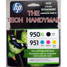 4-PACK HP GENUINE 950XL BLACK