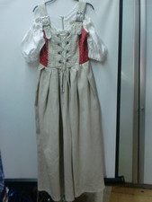 beiges Leinen Dirndl Gr. 40