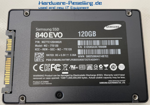 Samsung ssd 840 - 120gb, sata
