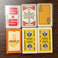 6x Spielkarten Skat - Bespielt