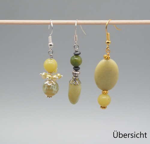 Olivgrüne jade cluster - olivgrüne,