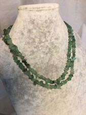 Wundervolle echte Jadekette Natur-Jadeit 90cm lang