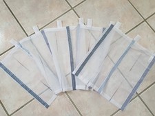 Bistro Kurz Gardine weiß blau