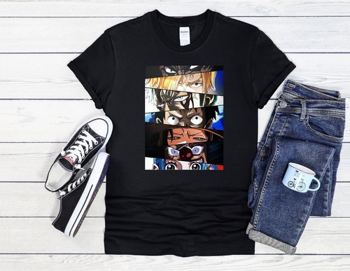 Anime augen figur shirt - figur, t-shirt