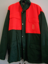 Schnittschutzjacke Gr. 58 60 Forstjacke grün / orange CE Klasse 1 Arbeitsjacke