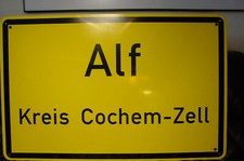 Alf Ortsschild 90x60 cm Metall