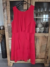 Lagenkleid mit Bolero Rot Gr. 42 44 XL XxL