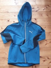 Tolle vintage Puma Sweat Kapuzen Jacke Sportjacke Trainingsjacke Hoodie Blau S