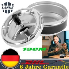 Drehaschenbecher Aschenbecher mit Deckel Windaschenbecher Ascher Chrom 13CM