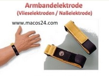 Armbandelektroden gelb - für Healy, TimeWaver, Elektro- + Tens-Stimulation