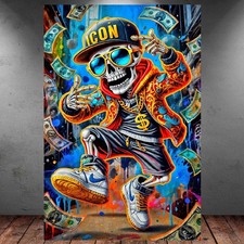 LEINWAND BILD ER XXL TOTENKOPF