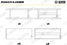 Glyco h1104 25mm - glyco, h1104/5