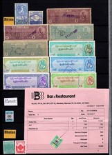 BIRMA BURMA - BHUTAN - MYANMAR. Fiskalmarken-Lot. Revenues