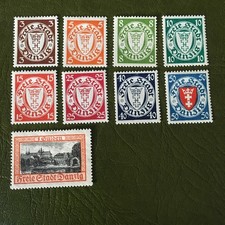 Briefmarken Danzig Nr.289-297 ungebraucht mit Falz
