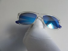 Herren sonnenbrille , blau spiegelnd , Rahmen transparent , ungetragen