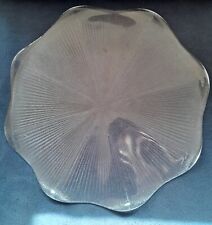 Kuchenplatte, Tortenplatte aus Glas mit gewelltem Rand, D ca. 30 cm