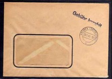 B522 SBZ Brief Gebühr bezahlt 1945 Krumpa Geileltal Wintershall AG Werk Lützkend