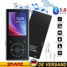 32GB MP3 Player Bluetooth 5.0 Tragbarer Musikspieler HiFi Lautsprecher FM-Radio