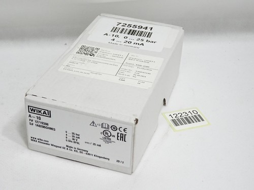 Wika drucksensor 12719308 - wika, a-10