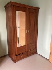 Antiker Kleiderschrank um 1900, Gründerzeit/Jugendstil, Originalteile, Weichholz