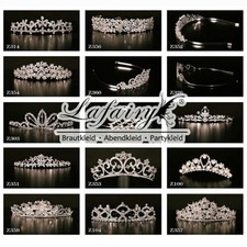 Luxus diadem strass tiara - strass,