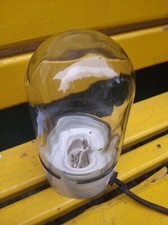 Bauhaus Vintage Stil Industrie - Lampe mit Glaszylinder,