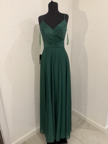 Abendkleid glitzer grün - abendkleid, in