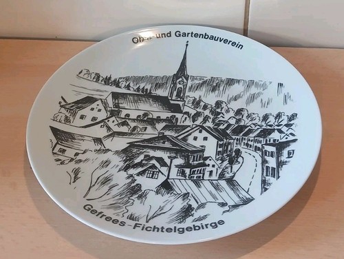Porzellan andenkenteller obst - andenkenteller,