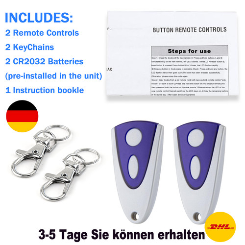 Garagentor fernbedienung - 2x,