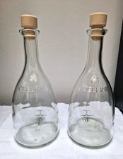 2 leere CELLINI - Glas Flaschen Leerflasche mit festem Stöpsel - 0,7 Liter