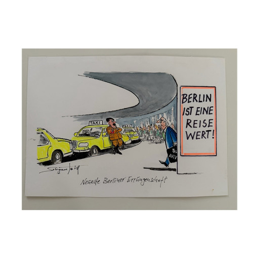 Original zeichnung karl heinz - original,